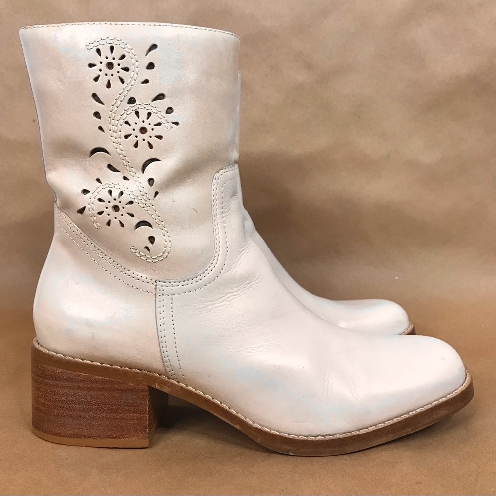 Candies Vintage Boots Retro Leather Ankle 8.5
